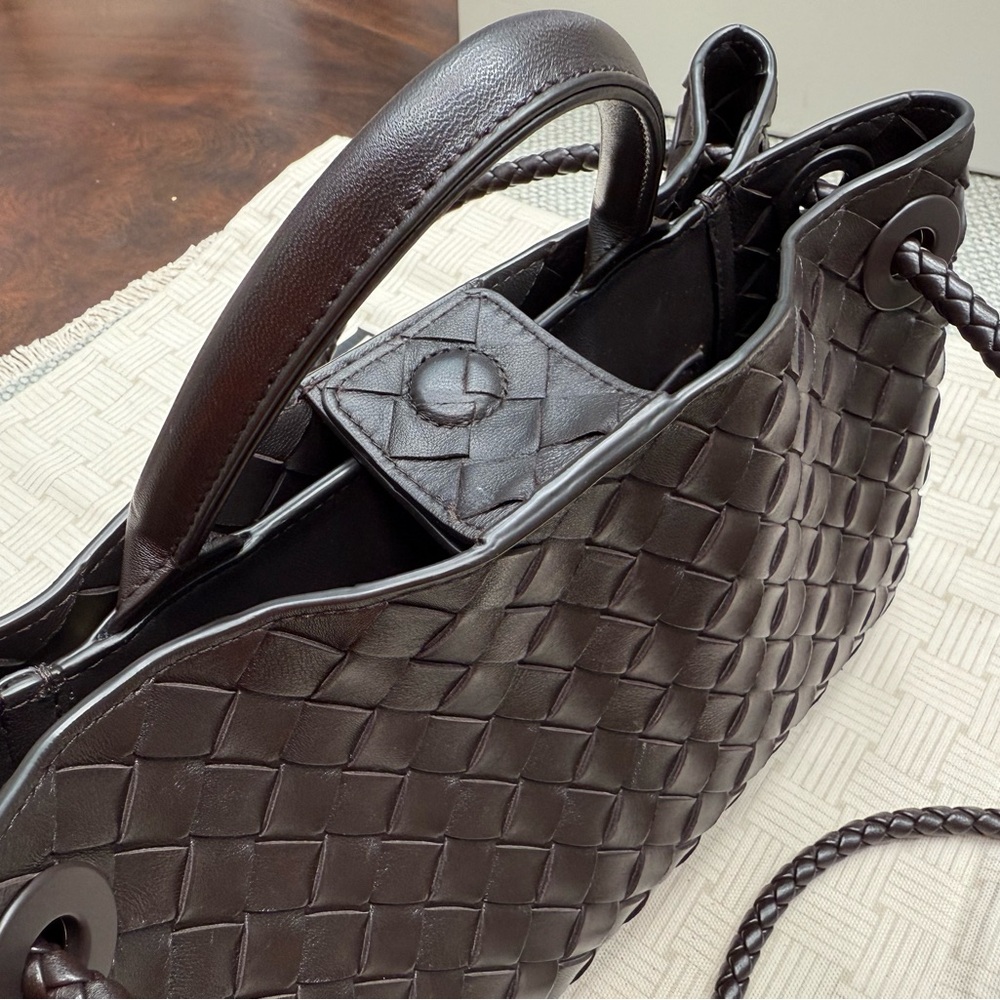 Andiamo shoulder bag with braided leather strap - Picture 4 of 13